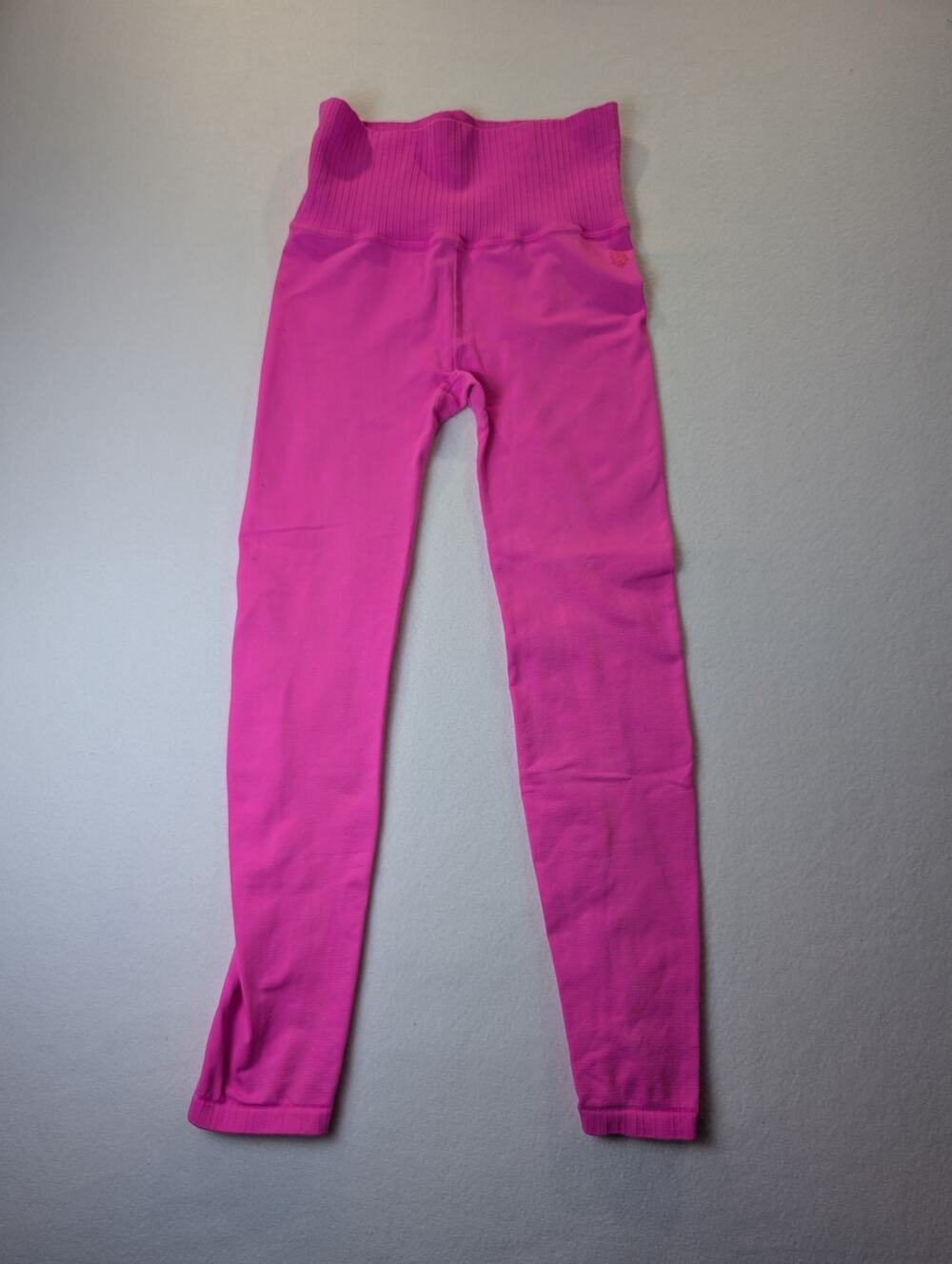 FP Movement by Free People Good Karma Ribbed Pink Leggings Size XS